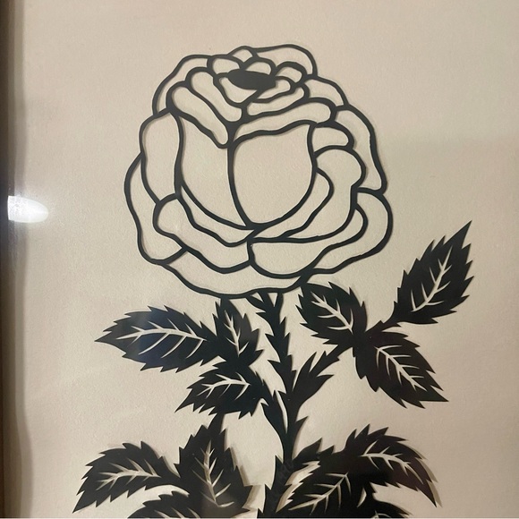 Folk Art Scherenschnitte Signed Janice Dyar Harrell Renowned Artist 1990 VTG - Picture 4 of 9